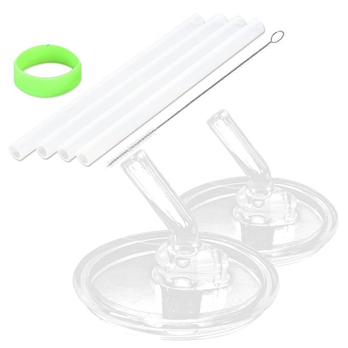 2 PCS REPLACEMENT STRAWS COMPATIBLE WITH THERMOS FOOGO 10 OZ BOTTLES MODEL BS535 REPLACEMENT PARTS COMPATIBLE WITH FOOGO 10 OZ INCLUDED 4 PCS STRAWS