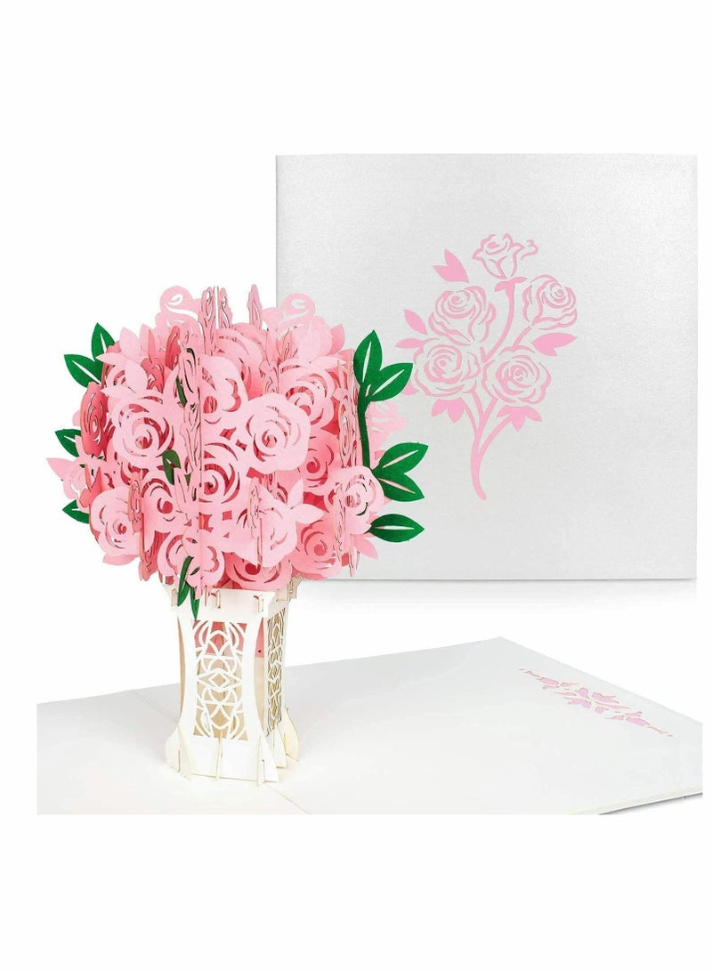 KASTWAVE بطاقة تهنئة ثلاثية الأبعاد قابلة للطباعة هدية عيد ميلاد ذكرى لمامتها زوجته عشاق عيد الميلاد ذكرى زفاف هدية موسمية افعلها بنفسك - Image 1