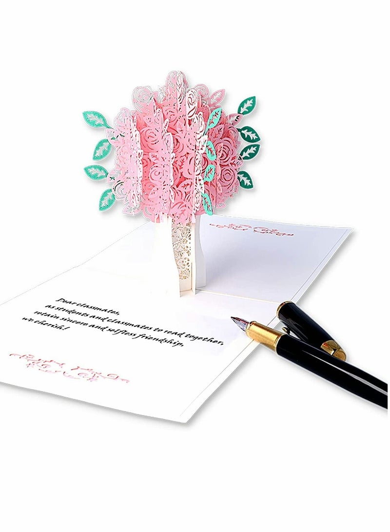 KASTWAVE بطاقة تهنئة ثلاثية الأبعاد قابلة للطباعة هدية عيد ميلاد ذكرى لمامتها زوجته عشاق عيد الميلاد ذكرى زفاف هدية موسمية افعلها بنفسك - Image 4