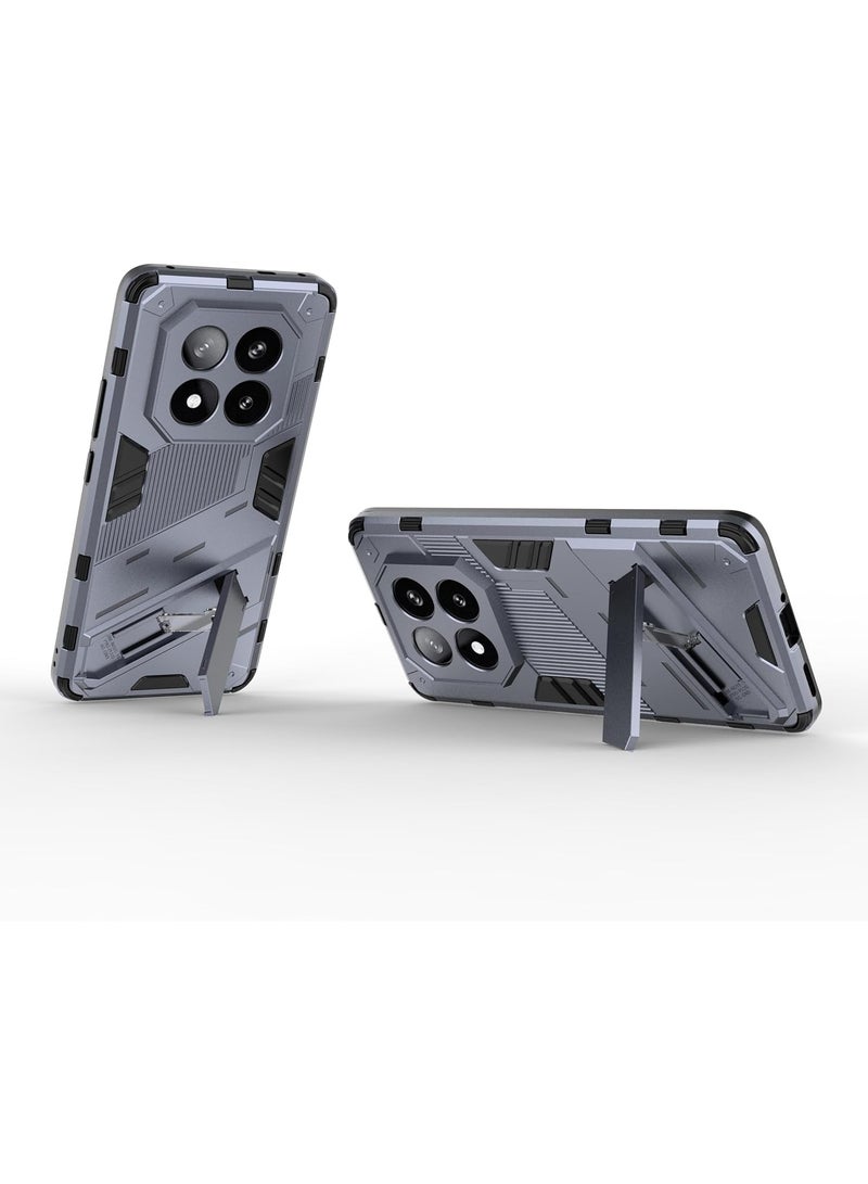 GOLDEN MASK Compatible With Xiaomi Redmi Note 14 Pro Plus 5G Punk Case Anti Protection (Gray) - Image 4