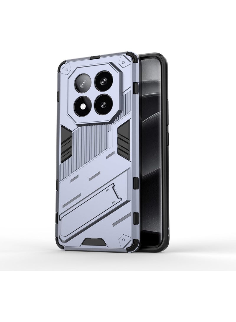 GOLDEN MASK Compatible With Xiaomi Redmi Note 14 Pro Plus 5G Punk Case Anti Protection (Gray) - Image 5