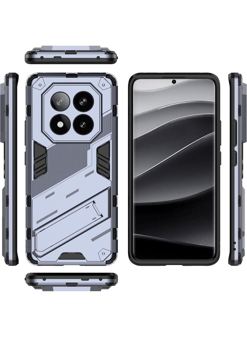 GOLDEN MASK Compatible With Xiaomi Redmi Note 14 Pro Plus 5G Punk Case Anti Protection (Gray) - Image 2