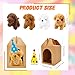 Haconba 12 Set Adopt A Teddy Puppy Party Favors with 12 Mini Plush Teddy Dog Stuffed Animals 12 Pcs Birthday Hats and 12 Pcs Kraft Paper Boxes for Adopt Pet Theme Birthday Party Supplies - Image 4