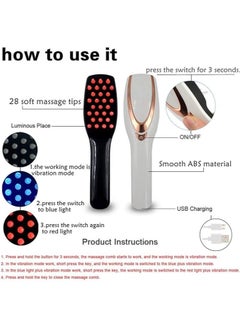 General Phototherapy Scalp Massager Comb for Hair Growth, Phototherapy Hair Regrowth Brush,Anti Hair Loss Head Care Electric Massage Comb Brush with USB Rechargeable  - Image 3