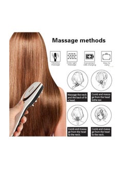 General Phototherapy Scalp Massager Comb for Hair Growth, Phototherapy Hair Regrowth Brush,Anti Hair Loss Head Care Electric Massage Comb Brush with USB Rechargeable  - Image 4