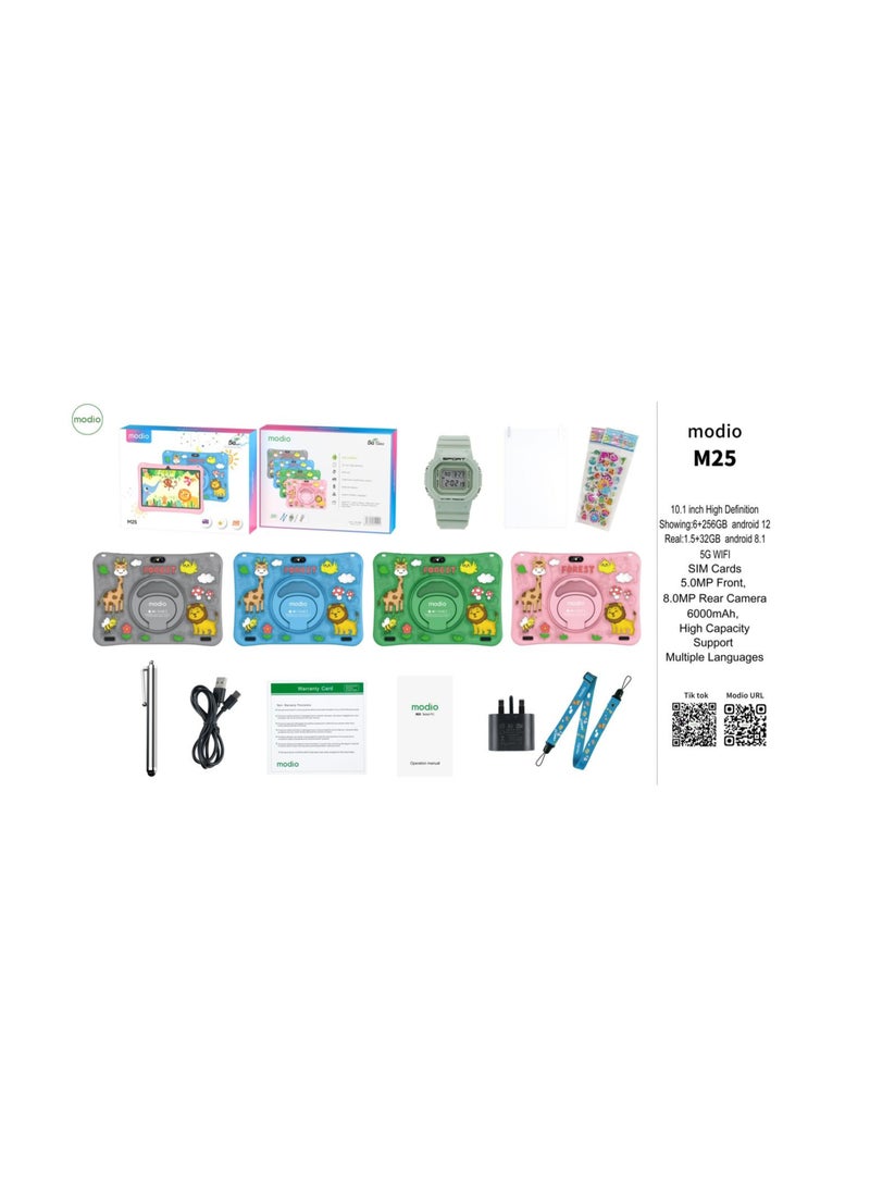 MODIO M25 WiFi Tablet With 10.1 Inch Screen,Dual Sim 8GB RAM 512GB 5G - Middle East Version With Gift-Blue - Image 5