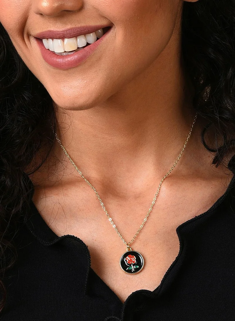 SOHI Silver Plated Designer Necklace