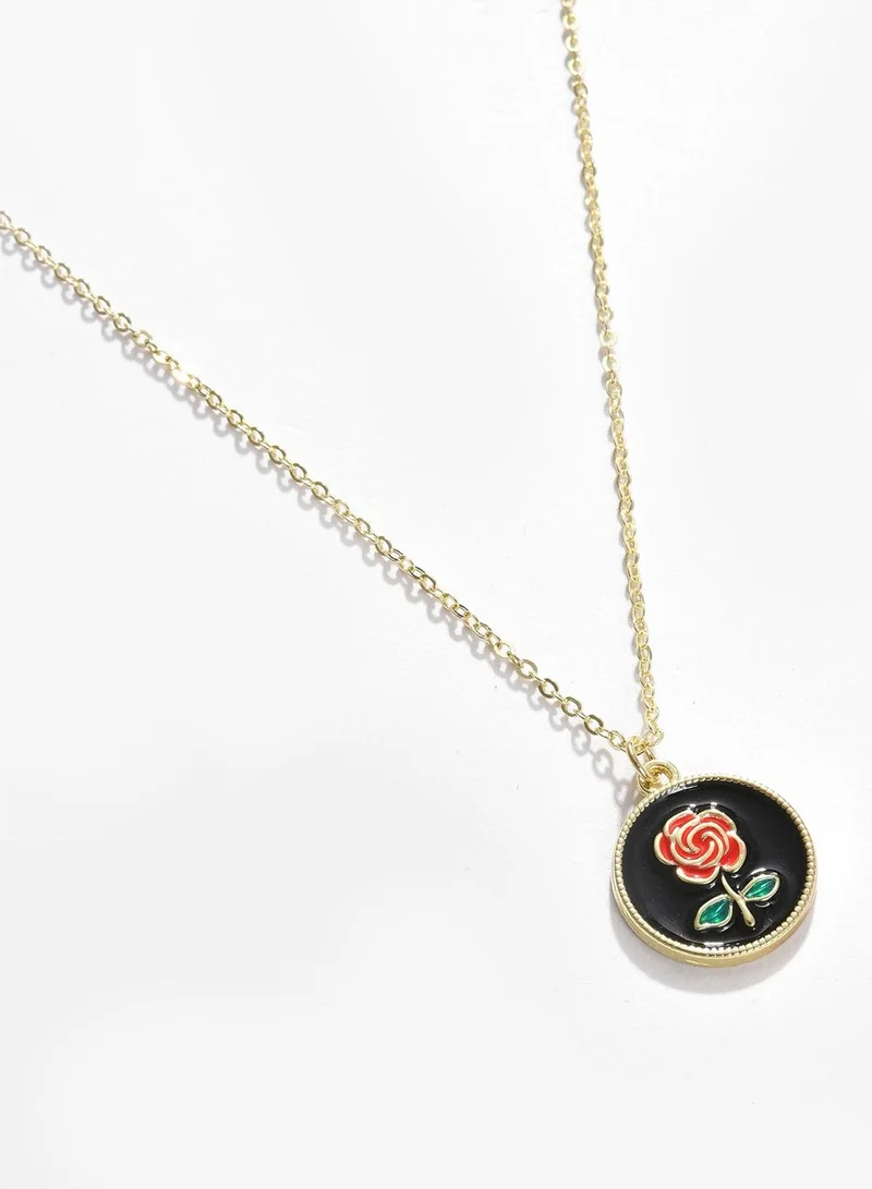 SOHI Silver Plated Designer Necklace