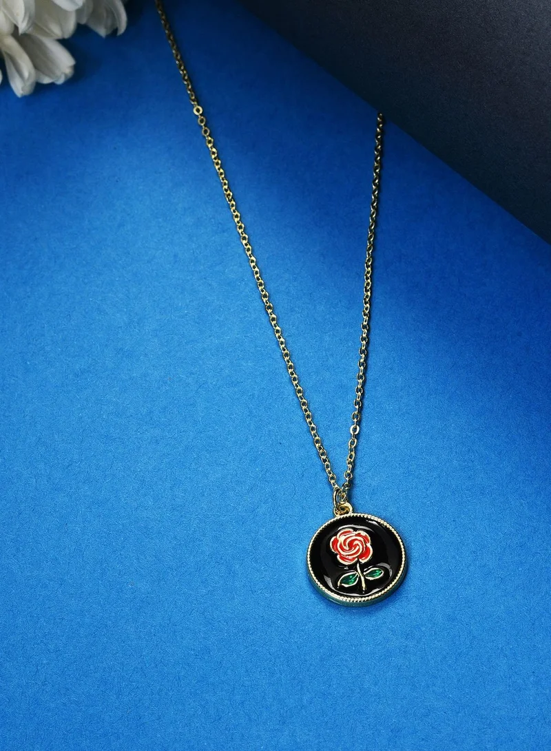 SOHI Silver Plated Designer Necklace
