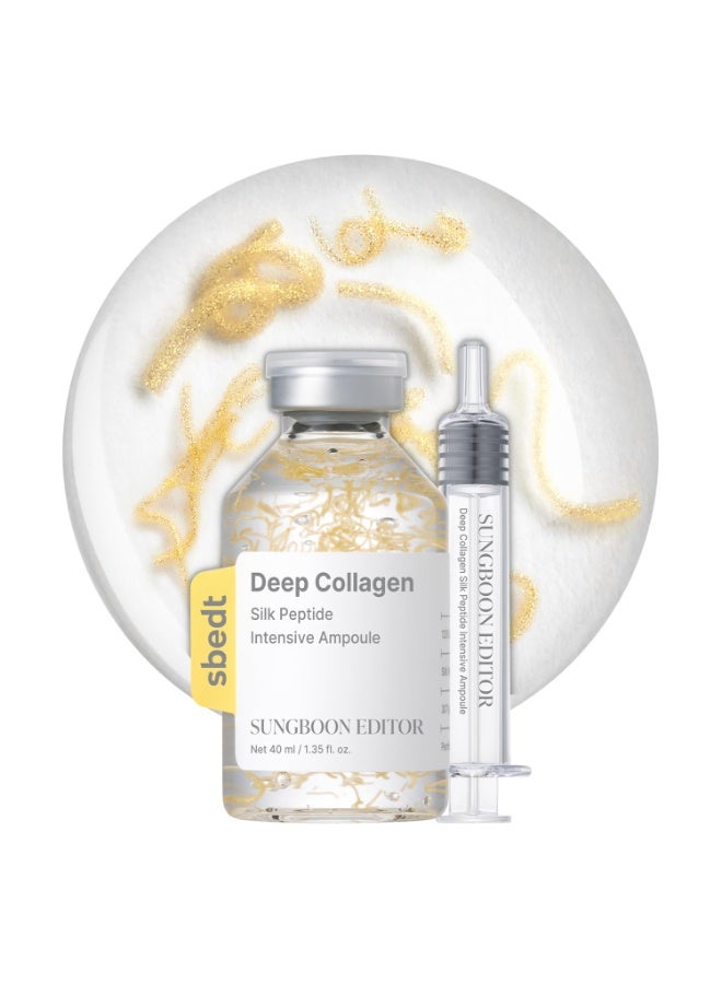 SUNGBOON EDITOR Silk Peptide Intensive Lifting Ampoule | Korean Anti-Aging Serum for Face with Collagen & 30 Peptide Complex | Skin Tightening & Firming (Botox Effect) | 72H Hydration - Image 1