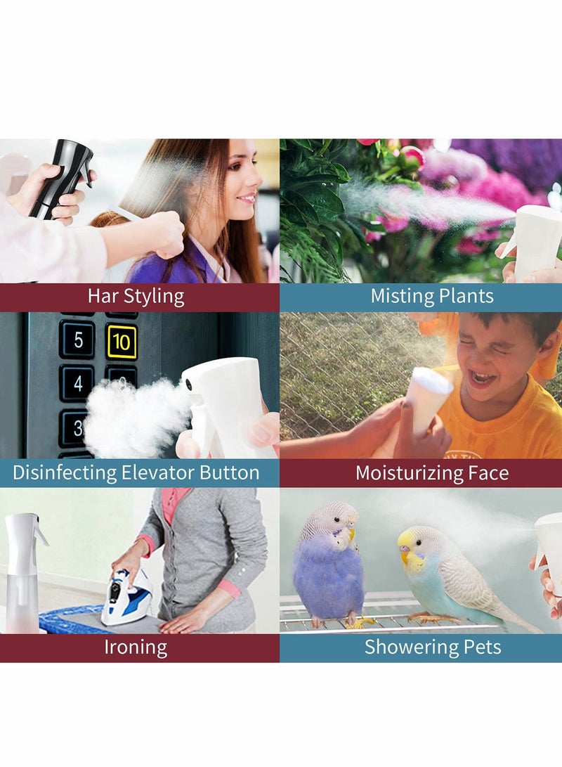 KASTWAVE Hair Spray Bottle Continuous Plant Mister Fine Empty Small Mist Bottles Sprayer Water Cleaning for Curly Styling Products Plants Barber Accessories - Image 4