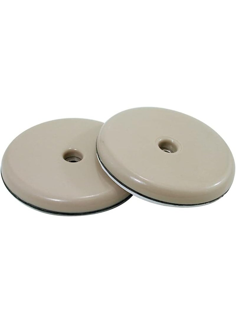 Shepherd Hardware 9454 2-1/2-Inch Round, Adhesive Slide Glide Furniture Sliders, 4-Pack , Beige