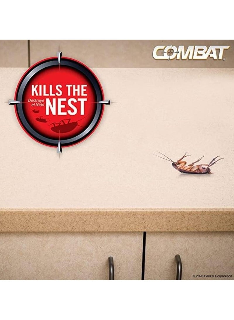 Combat Combat Roach Killing Bait, Roach Bait Station For Large Roaches, Kills The Nest, Child-Resistant, 12 Count, Insects Killer - Image 3