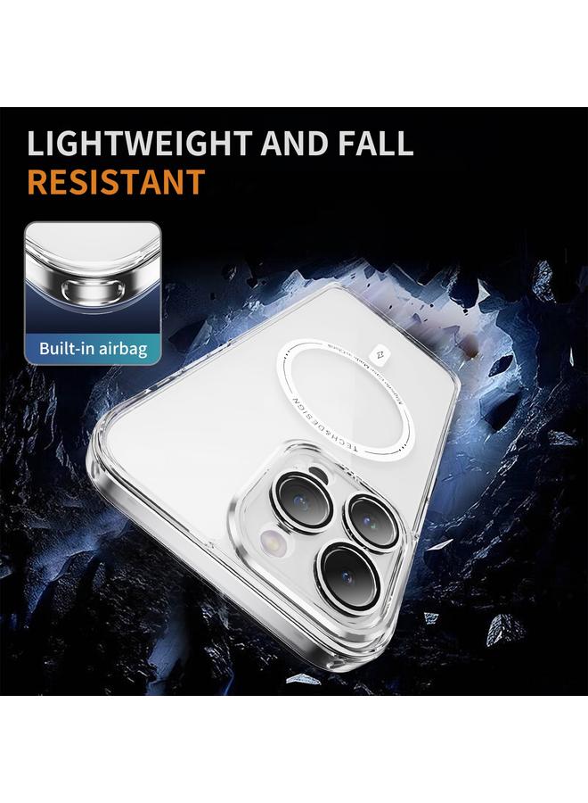 زبون جراب لهاتف iPhone 13 Pro Max Airbag Magsafe PC Hybrid TPU - Image 5
