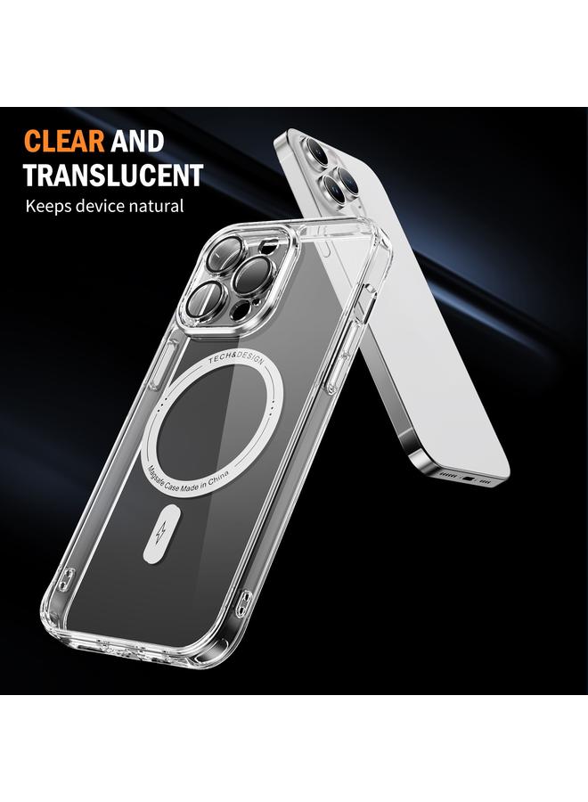 زبون جراب لهاتف iPhone 13 Pro Max Airbag Magsafe PC Hybrid TPU - Image 4