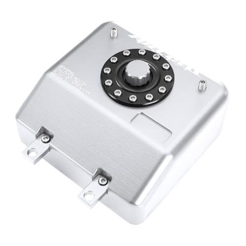 FACCNOY H10 Aluminum Alloy Simulated Cell Receiver Equipment Box Electric Box Fuel Tank for 110 RC Crawler Car Vanquish H10 Optic LCG Upgrade Parts Silver - Image 1