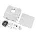 FACCNOY H10 Aluminum Alloy Simulated Cell Receiver Equipment Box Electric Box Fuel Tank for 110 RC Crawler Car Vanquish H10 Optic LCG Upgrade Parts Silver - Image 4