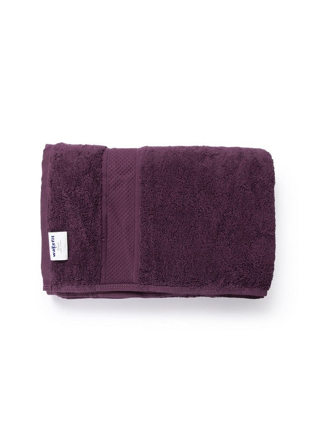 ويكفيت مناشف ويك فيت للاستحمام | 500 جرام لكل متر مربع | منشفة حمام، منشفة حمام للرجال، منشفة حمام للنساء، مناشف حمام كبيرة الحجم، مناشف قطنية للاستحمام، تيري 100% قطن، قطعتان (نبيذ العنب والكافيه نوير) - Image 2