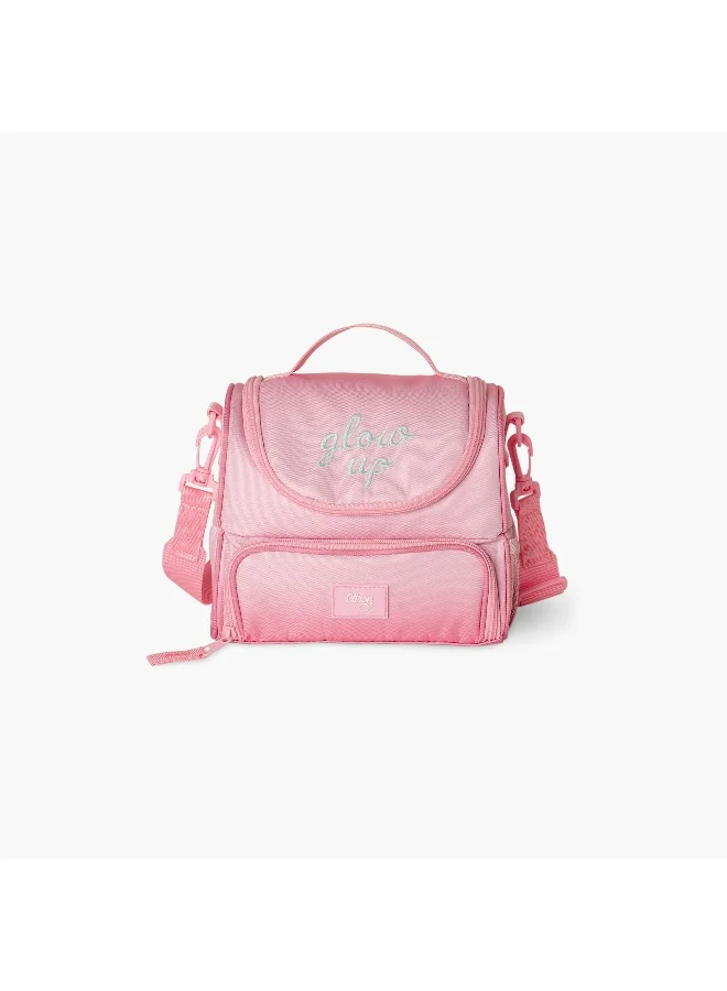 Citron Lunch Bag-Glow Up-2 Cmprt-Rectangle (Rpet) Pink \ 24X16X20