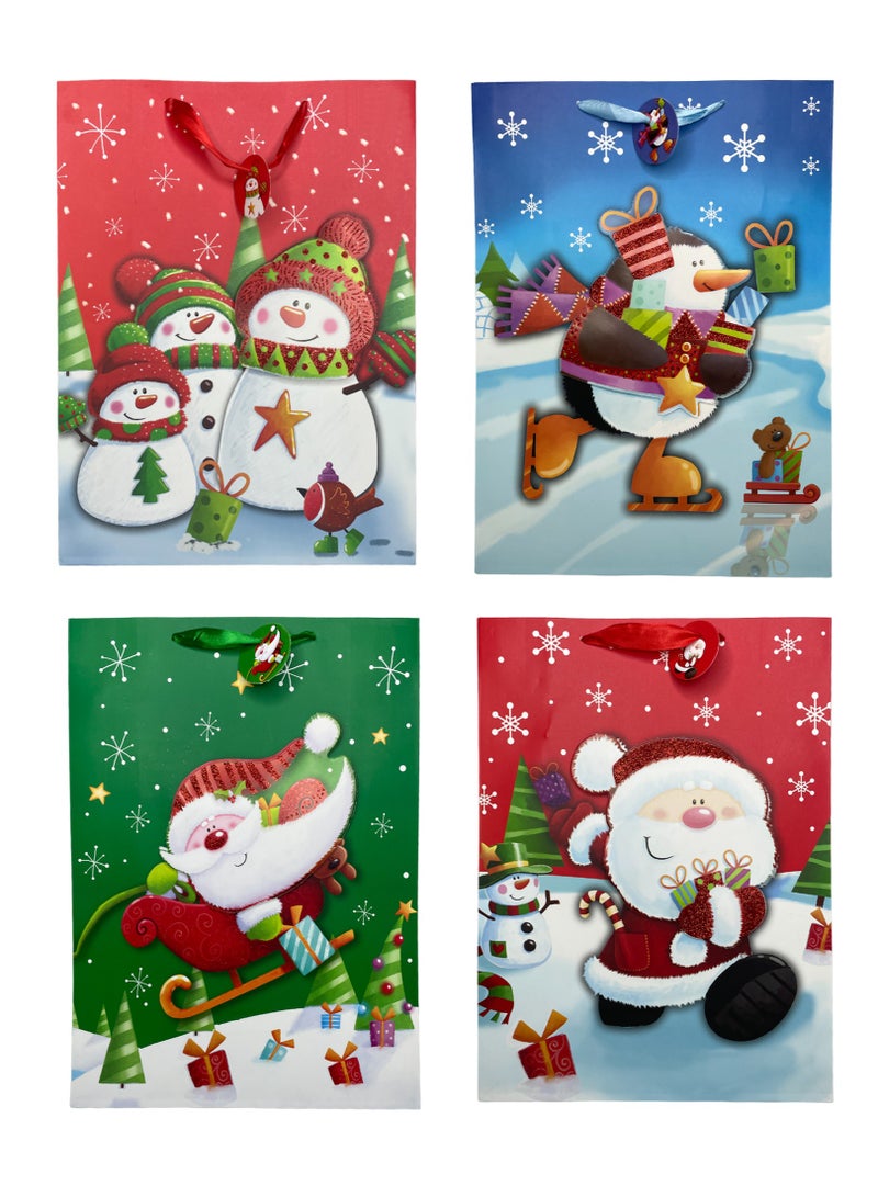 Share the Love Christmas Gift Bag (Large) - Assorted(Pack of 1) | Perfect for Gifting