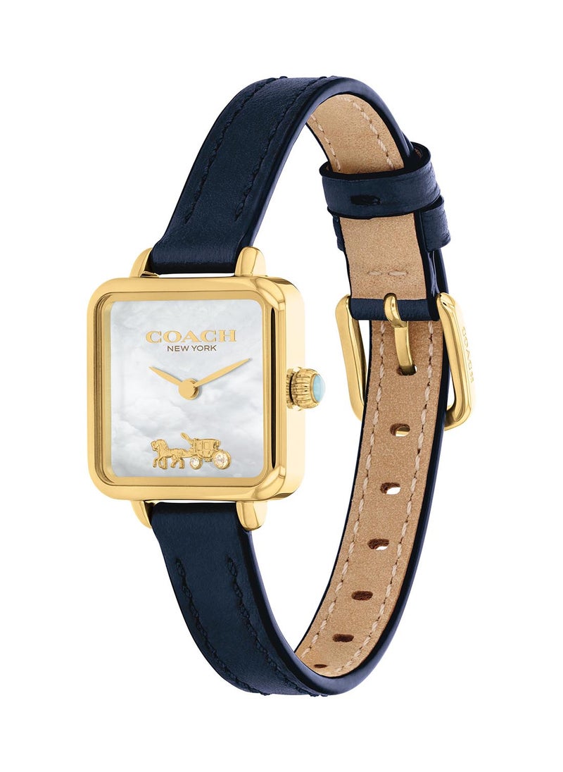 COACH - Women's Analog Square Shape Leather Wrist Watch 14504228 - 22 Mm - Image 1