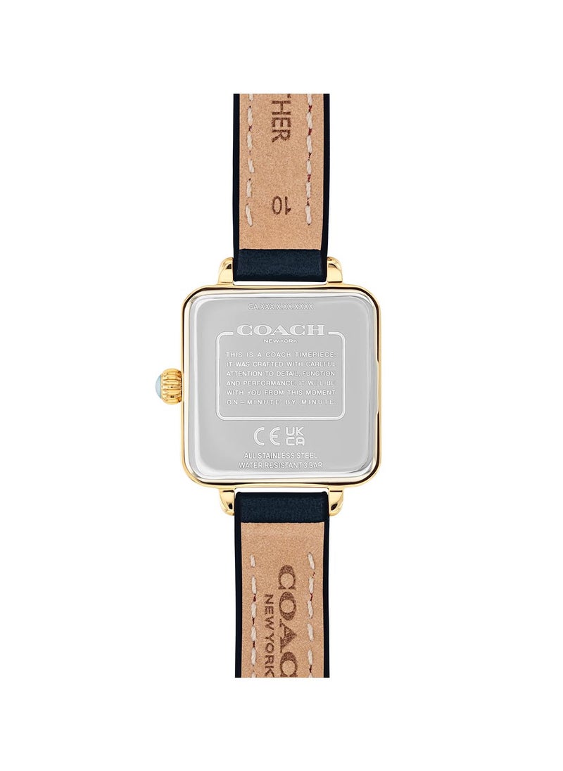 COACH - Women's Analog Square Shape Leather Wrist Watch 14504228 - 22 Mm - Image 1