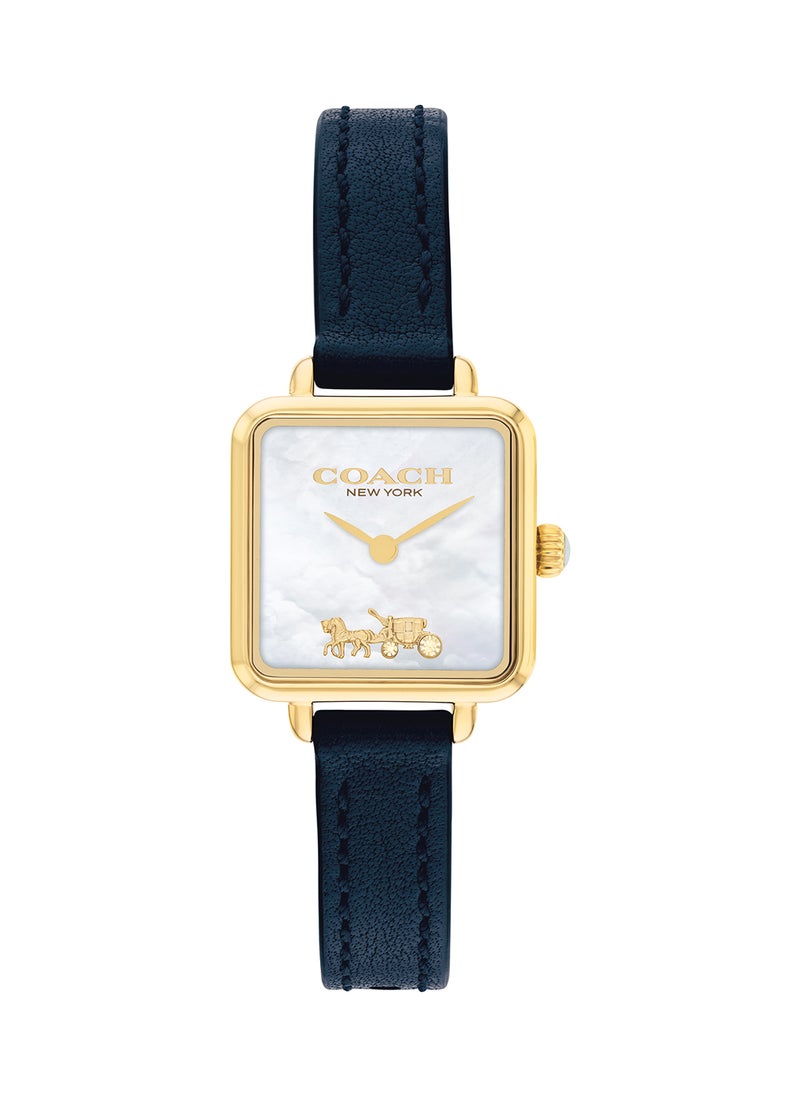 COACH - Women's Analog Square Shape Leather Wrist Watch 14504228 - 22 Mm - Image 1
