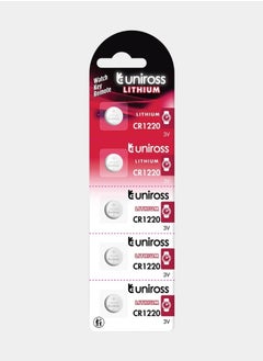 Uniross Uniross Lithium Coin Cells CR1220 (Blister of 5) 