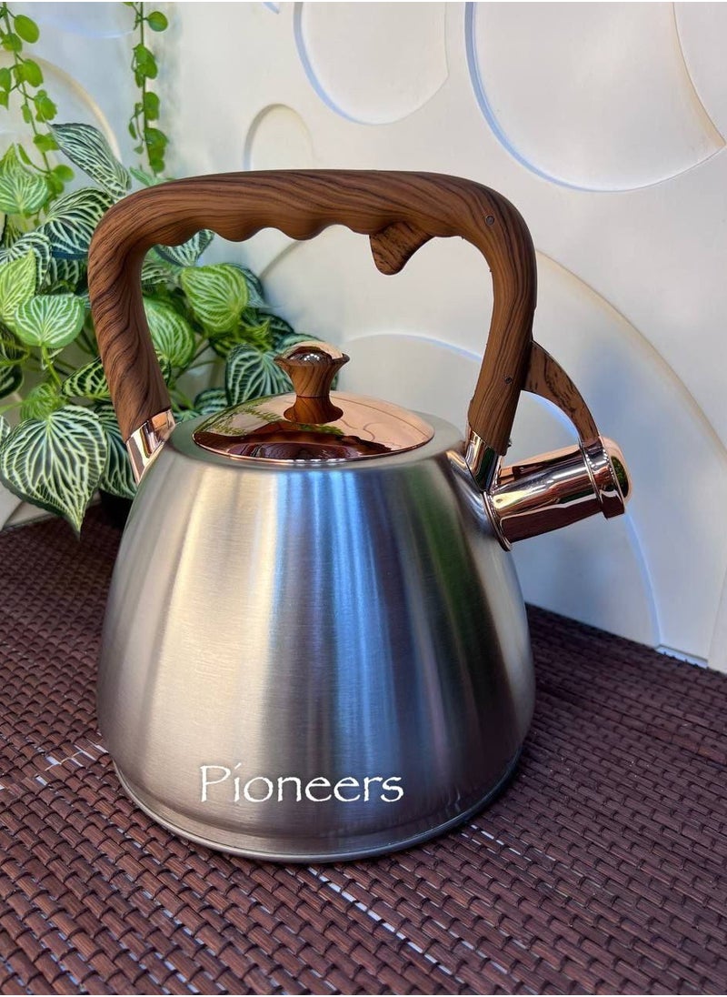 Generic - Teapot with stainless steel whistle, 3 litre capacity - Image 1