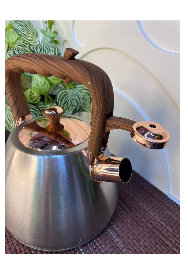 Generic - Teapot with stainless steel whistle, 3 litre capacity - Image 1