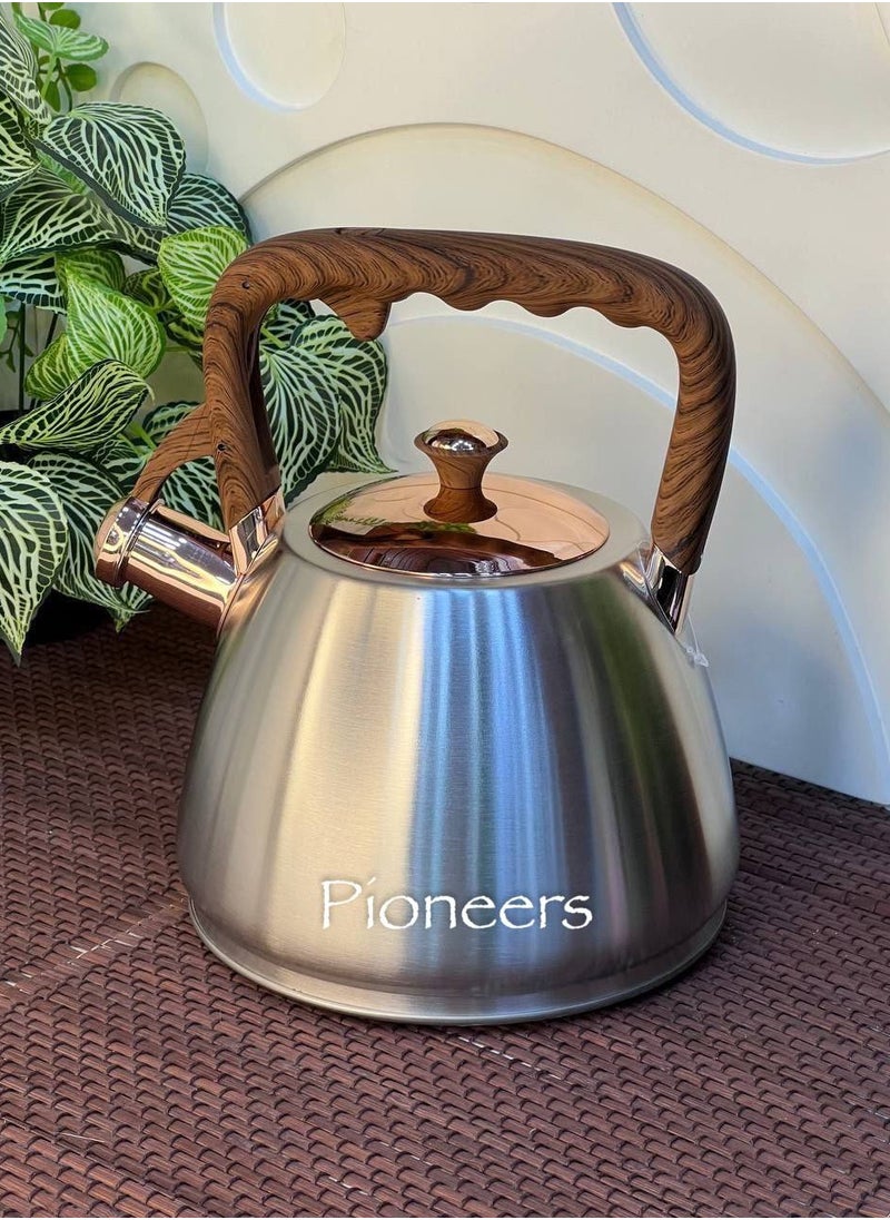 Generic - Teapot with stainless steel whistle, 3 litre capacity - Image 1