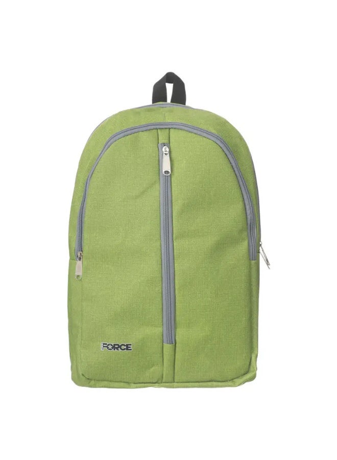 شنطة ظهر بظهر مبطن فورس، 43×32 سم، 3 سوستة - اخضر - Image 1