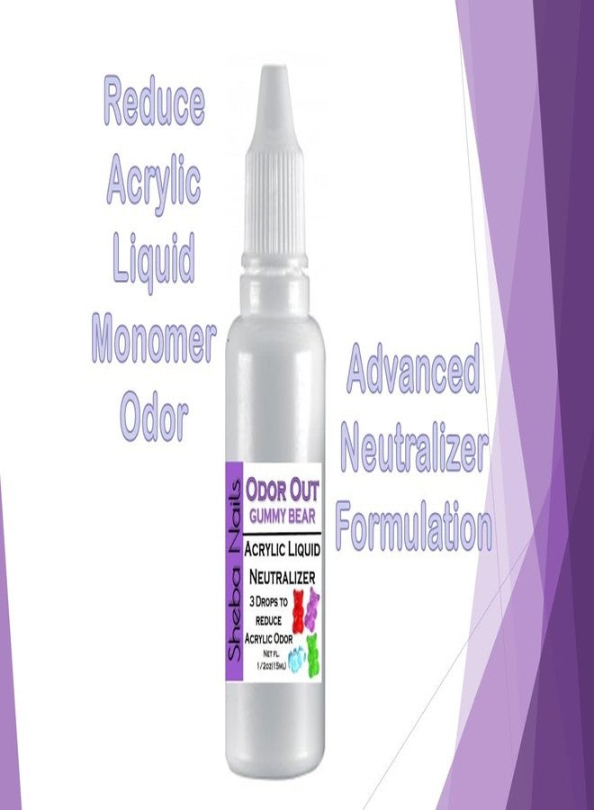 SHEBA NAILS Odor Out Acrylic Liquid Neutralizer 1/2oz New Gummy Bear Scent- Minimizes Acrylic Liquid Monomer Odor - Image 3