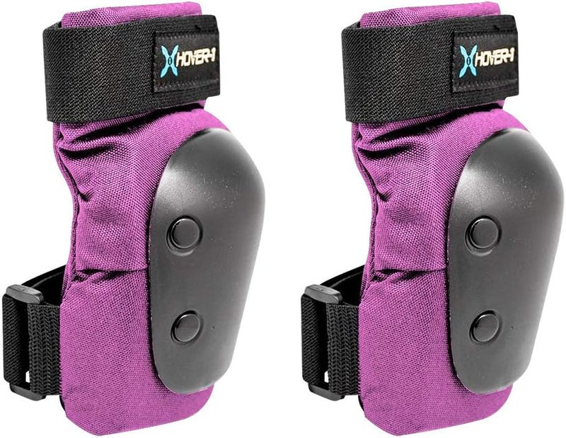 HOVER-1 Protective Elbow Pads, Knee Pads, Wrist Guards, Padded Shorts, Tank Top, T-Shirt - Hard PP Shells for Impact Resistance & EVA Foam Protective Padding for Skating, Hoverboards, E-Scooters - Image 1