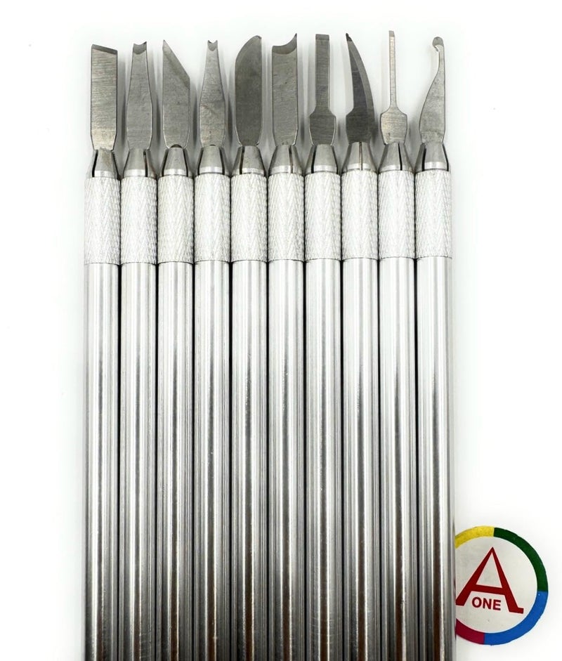 Aone Wax Carver/Probes Carving Knives Tool Set for Sculpting, Shaping, Modeling, Cutting, Scraping on Wax, Ceramic, Soap, Clay, Wood for Pottery, Jewellery Making, Model Making & Hobby Crafts DIY - Image 3