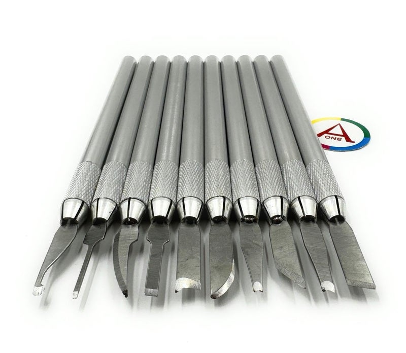 Aone Wax Carver/Probes Carving Knives Tool Set for Sculpting, Shaping, Modeling, Cutting, Scraping on Wax, Ceramic, Soap, Clay, Wood for Pottery, Jewellery Making, Model Making & Hobby Crafts DIY - Image 1