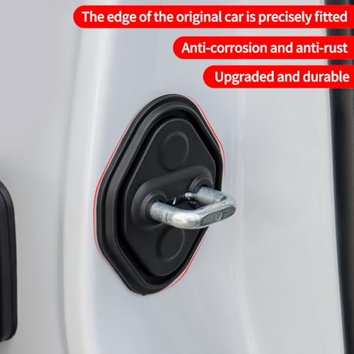 LaIIker 4 Pcs Car Silicone Door Lock Cover for 2024 2025 2026 Toyota Land Cruiser 250 1958 Prado Lc250 J250 Car Door Lock Protective Cover Interior Design Decoration Accessories (Door Lock Buckle) - Image 4