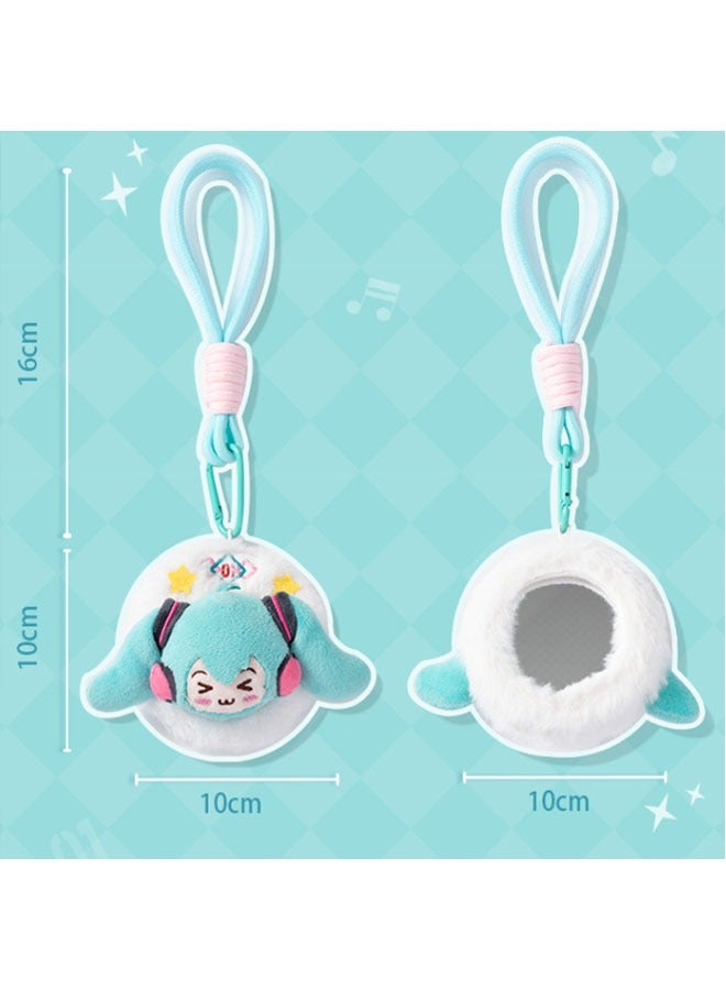 general Hatsune Miku-Squinting Series-Plush Makeup Mirror Pendant - Image 4