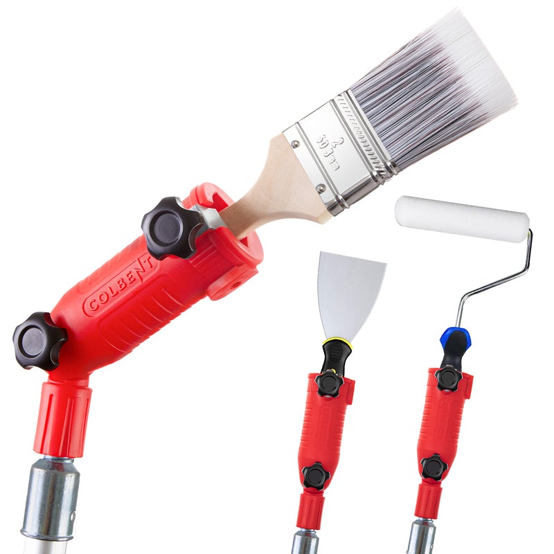 COLBENT Multi-Angle Paint Brush Extender, Paint Edger Tool for High Ceilings | Paint Brush Extension Handle, Corner Painting Tool, Extension Pole Attachments, Long Paint Brush Tool for Painting Pole - Image 1
