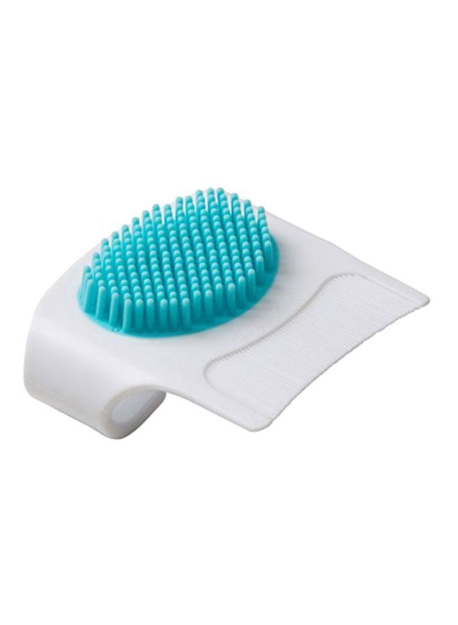 NIBEMINENT Cradle Cap Brush And Comb White/Blue One Size - Image 1