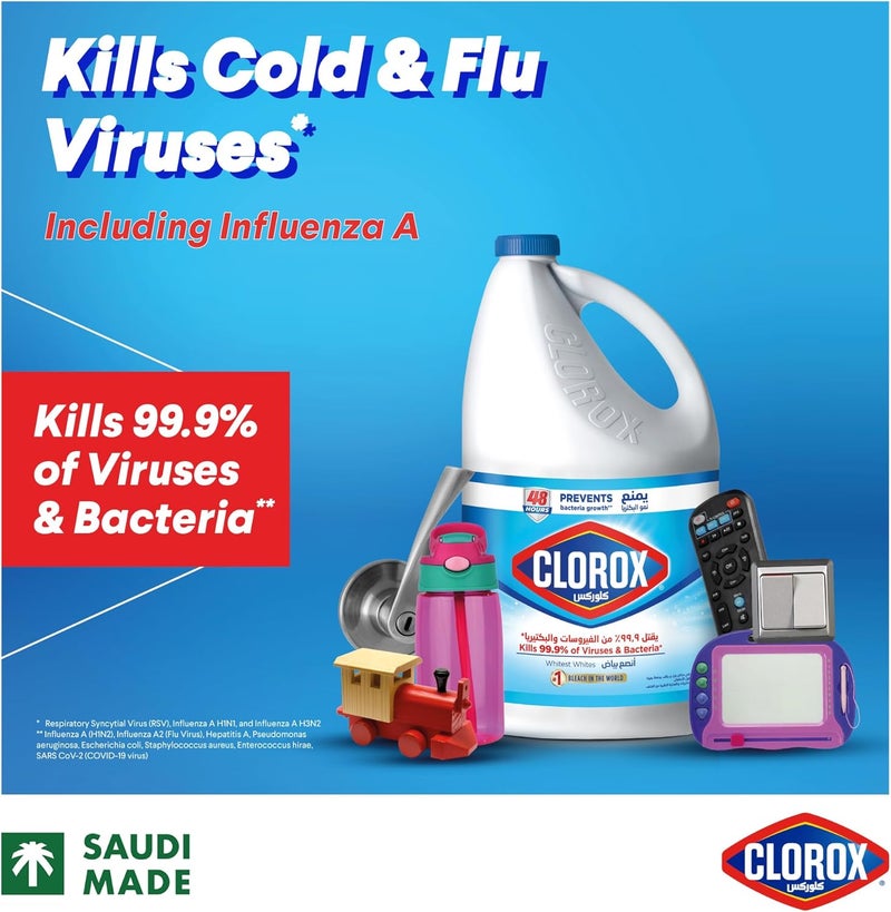 Clorox كلوركس سائل مبيض أصلي، 2 × 3.78 لتر - Image 2