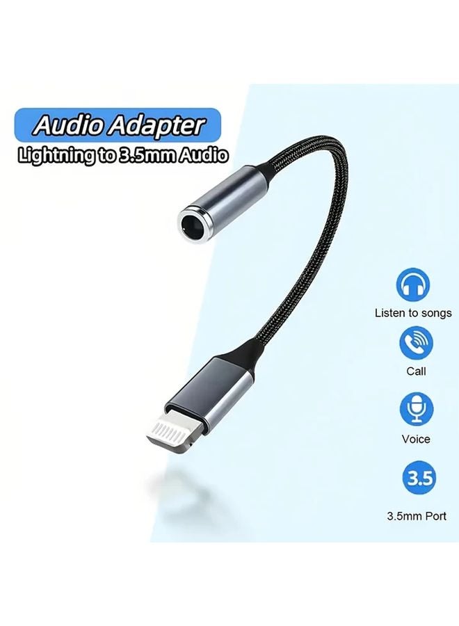 1pc Lightning to 3 5mm Audio Converter for iPhone 7 8 X XS 11 12 13 14 Pro Max AUX - Image 2