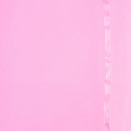 1iAM 2pcs Pink Backdrop Decoration Net Curtains – Large 8.5x5ft Each, Soft Wrinkle-Free Nylon with Ribbon Edges, Reusable Drapes for Birthday, Anniversary, Party & Event Décor - Image 5