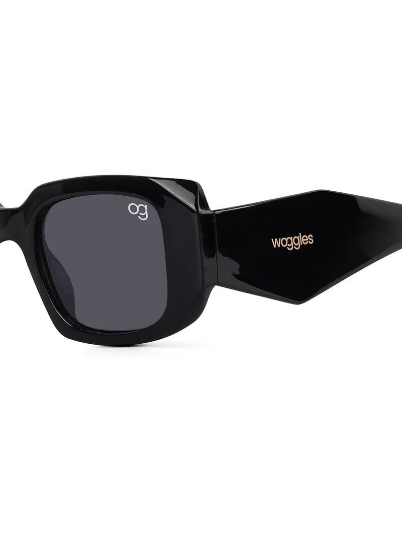 ووجلز Stylish Black Polarized Rectangle Kids Sunglasses