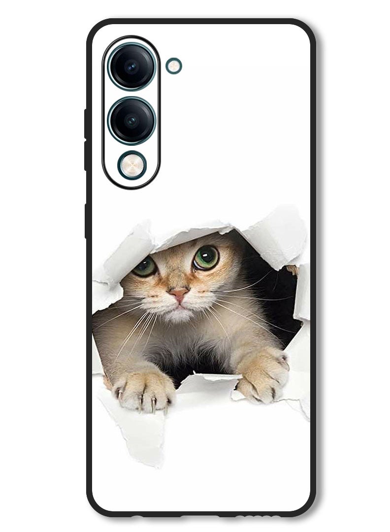 Theodor Case Compatible with Vivo Y29s Protection Shockproof Bumper Cover Baby Cat - Image 1