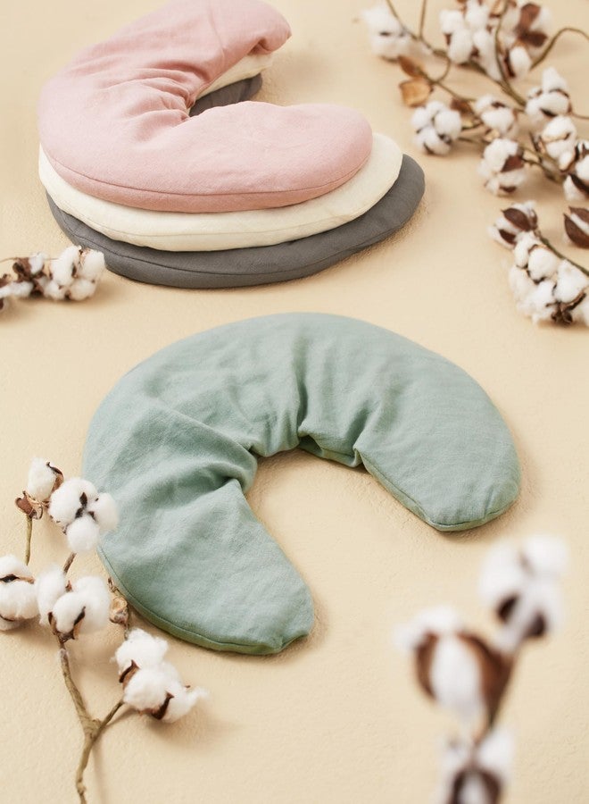 Bucky Linen Hot & Cold Neck Pillow, Natural Buckwheat Filling, Pink, 25x6.5-inch - Image 3