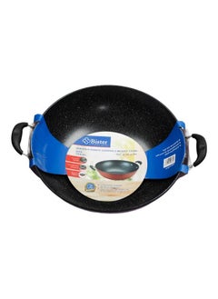 Bister Non-Stick Granite Wok 2 Side Handle (30Cm) | Insulated Bowl Great Bowl For Holiday & Dinner | Keeps Food Hot & Fresh For Long Hours, Black & Purplee Color  - Image 3