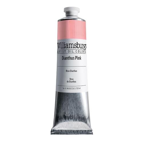 Williamsburg Artist Oil Colors by GOLDEN, Dianthus Pink, 150 ml tube, Professional Oil Paint, Opaque - Image 1