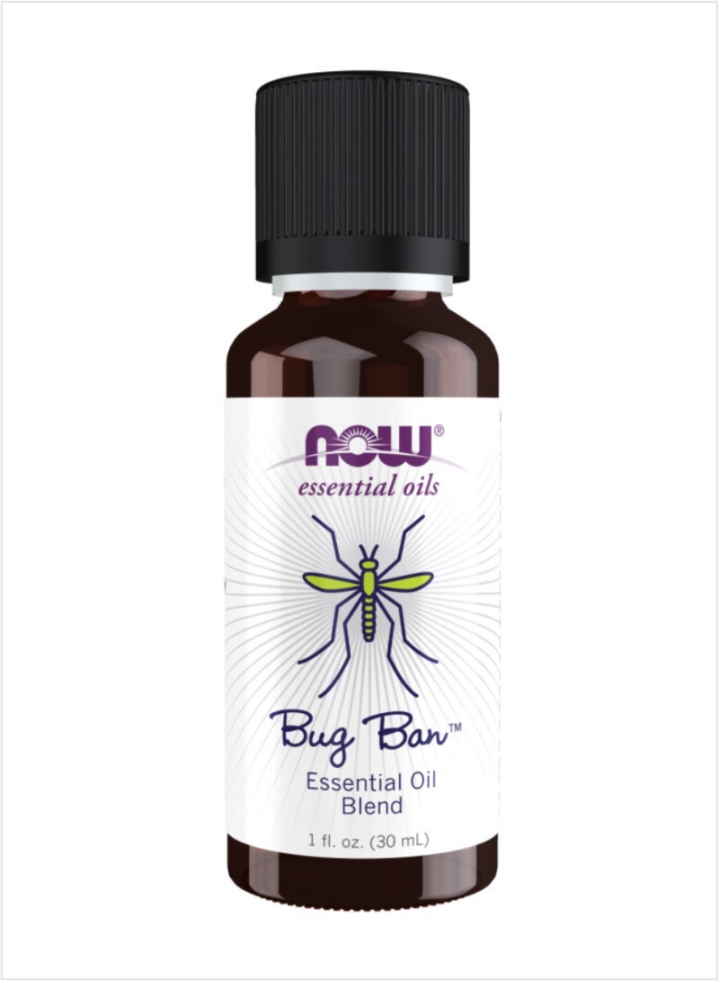 NOW Bug Ban Essential Oil - Natural Insect Repellent, 30ml