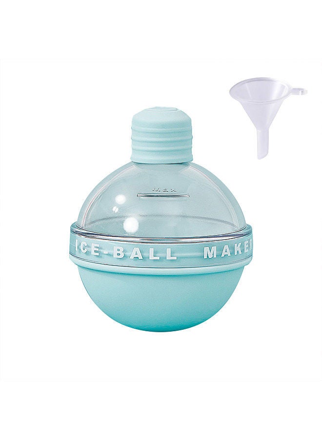 1pc Ice Ball Maker 2.4 Inches Big Ice Ball Mold Silicone Cute Bulb-shaped with Funnel for Whiskey Cocktails  - Image 1